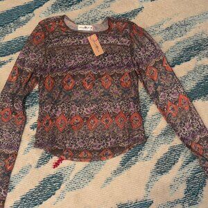 Sloane Mesh Long Sleeve Top from Natural Life